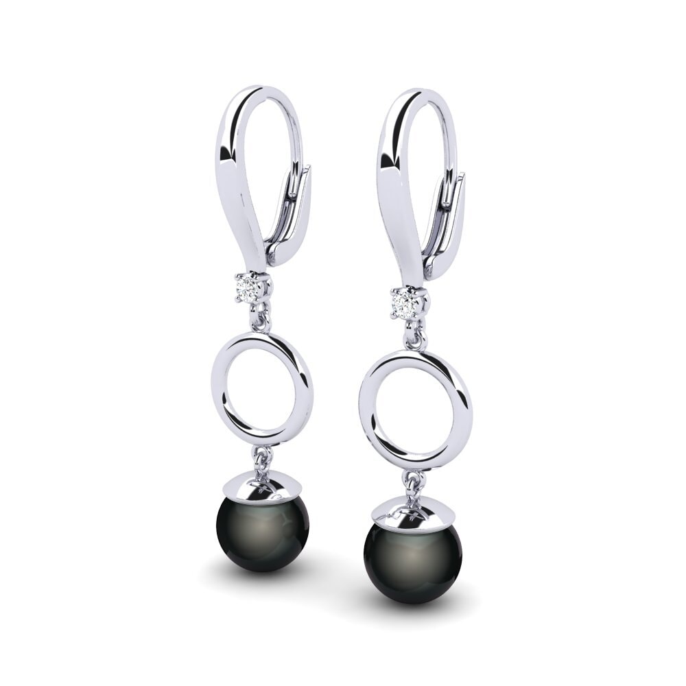 14ct White Gold Women's Earring Martijona