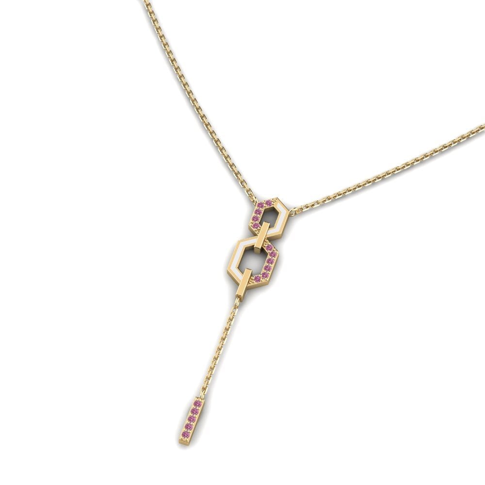 Rhodolite Garnet Women's Necklace Blackash