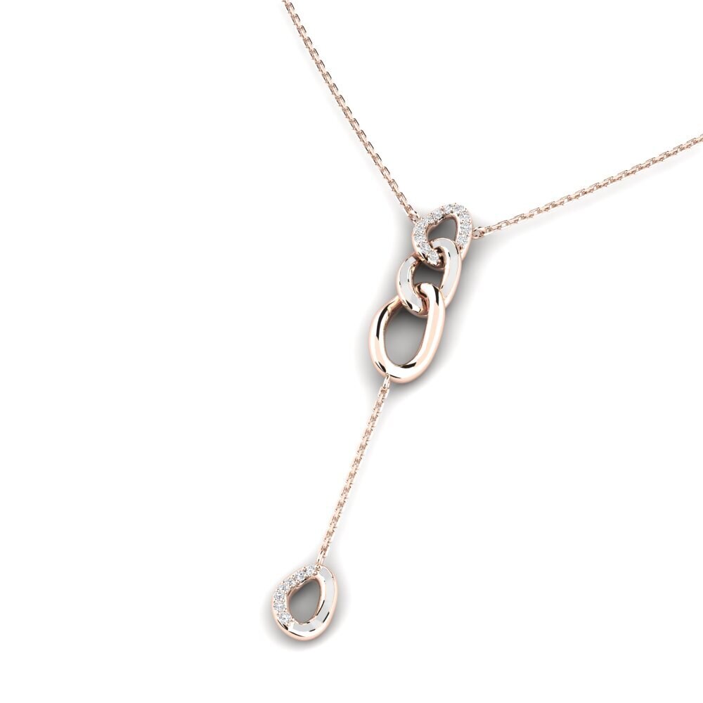 9ct Rose Gold Women's Necklace Bobedi