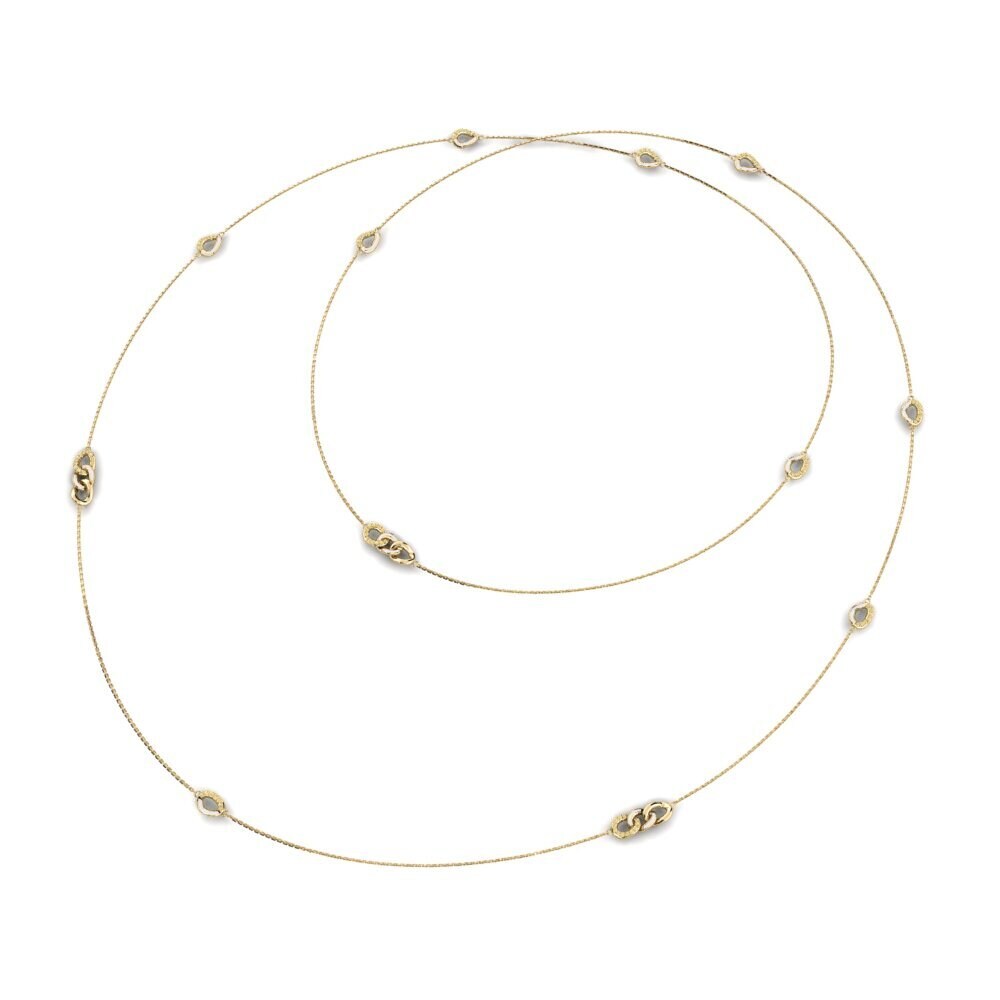 Diamante Amarillo Collar de Mujer Boitshhepho