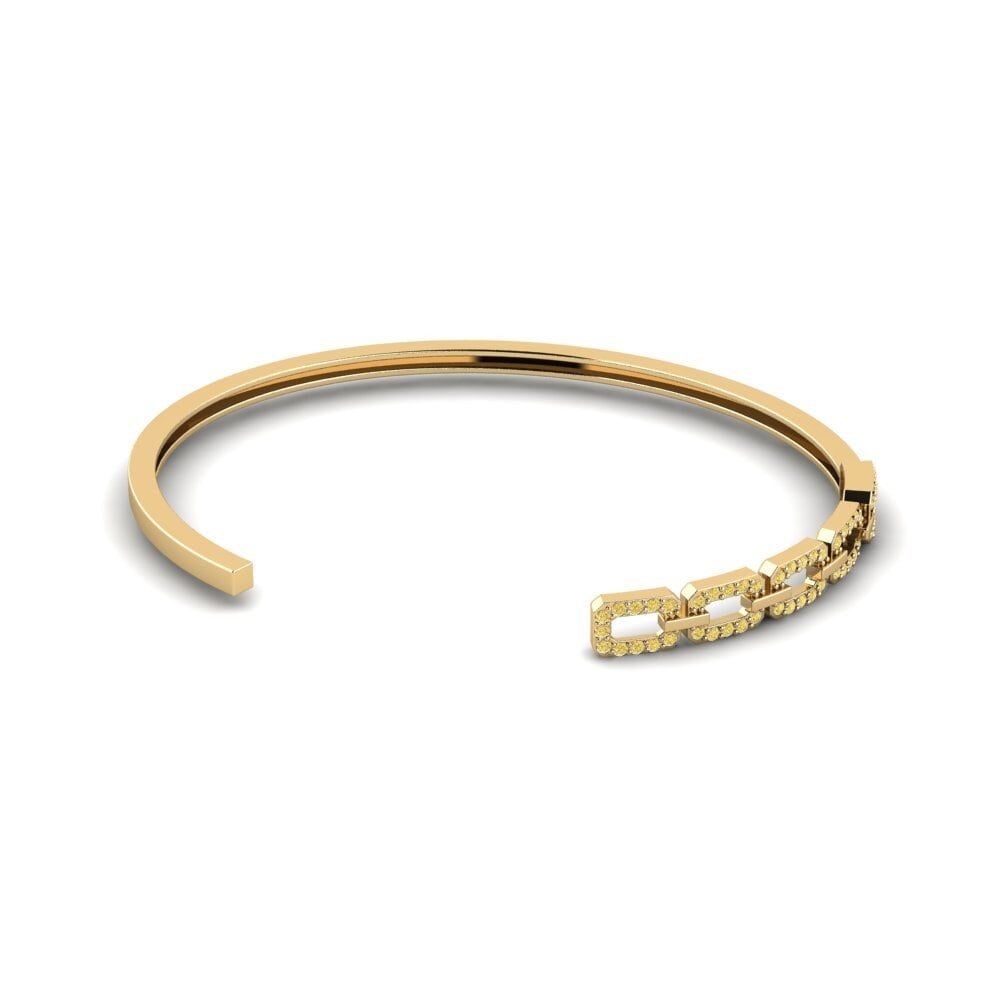 Diamante Amarillo Pulsera de Mujer Cakaki