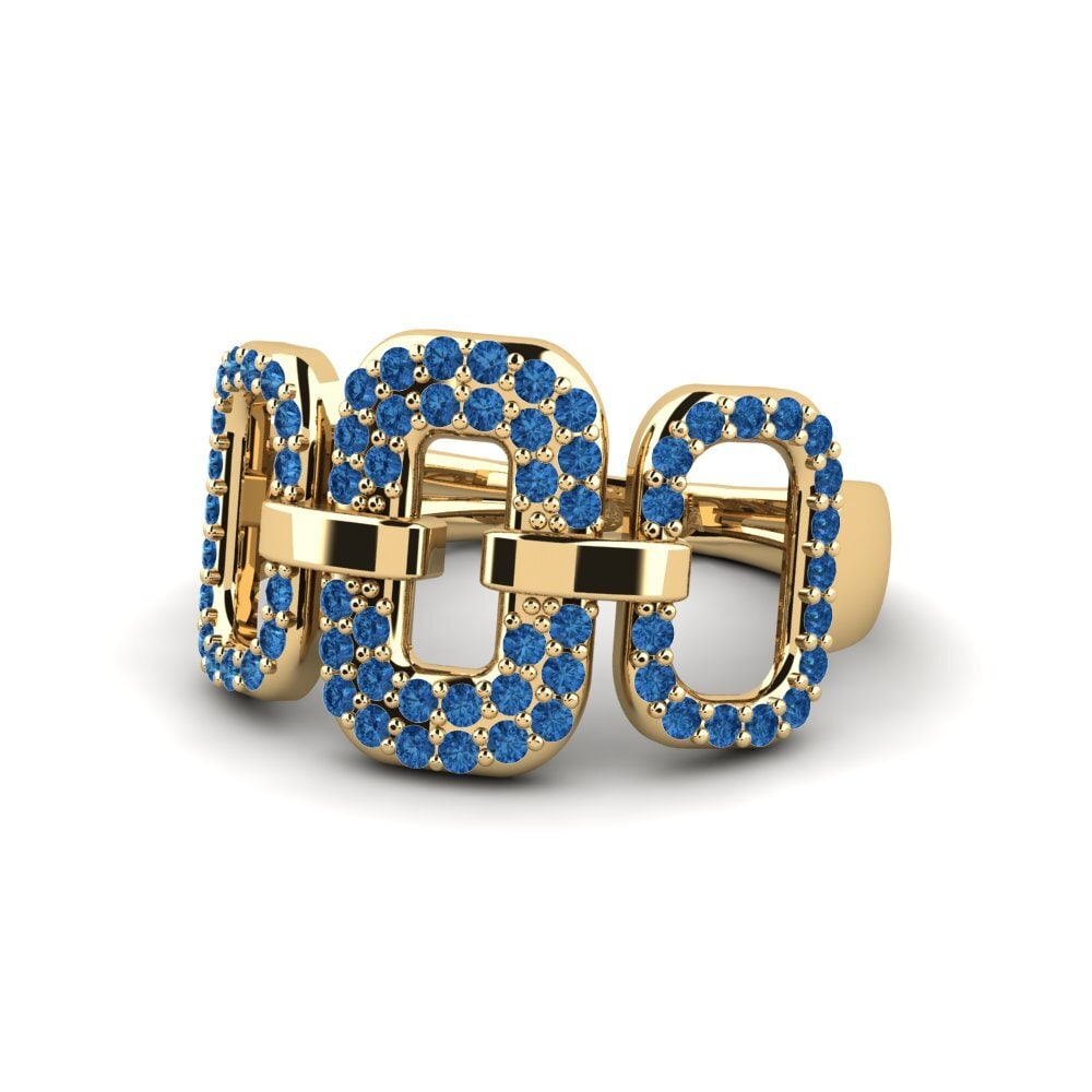 Dark Blue Zirconia Ring Ciall