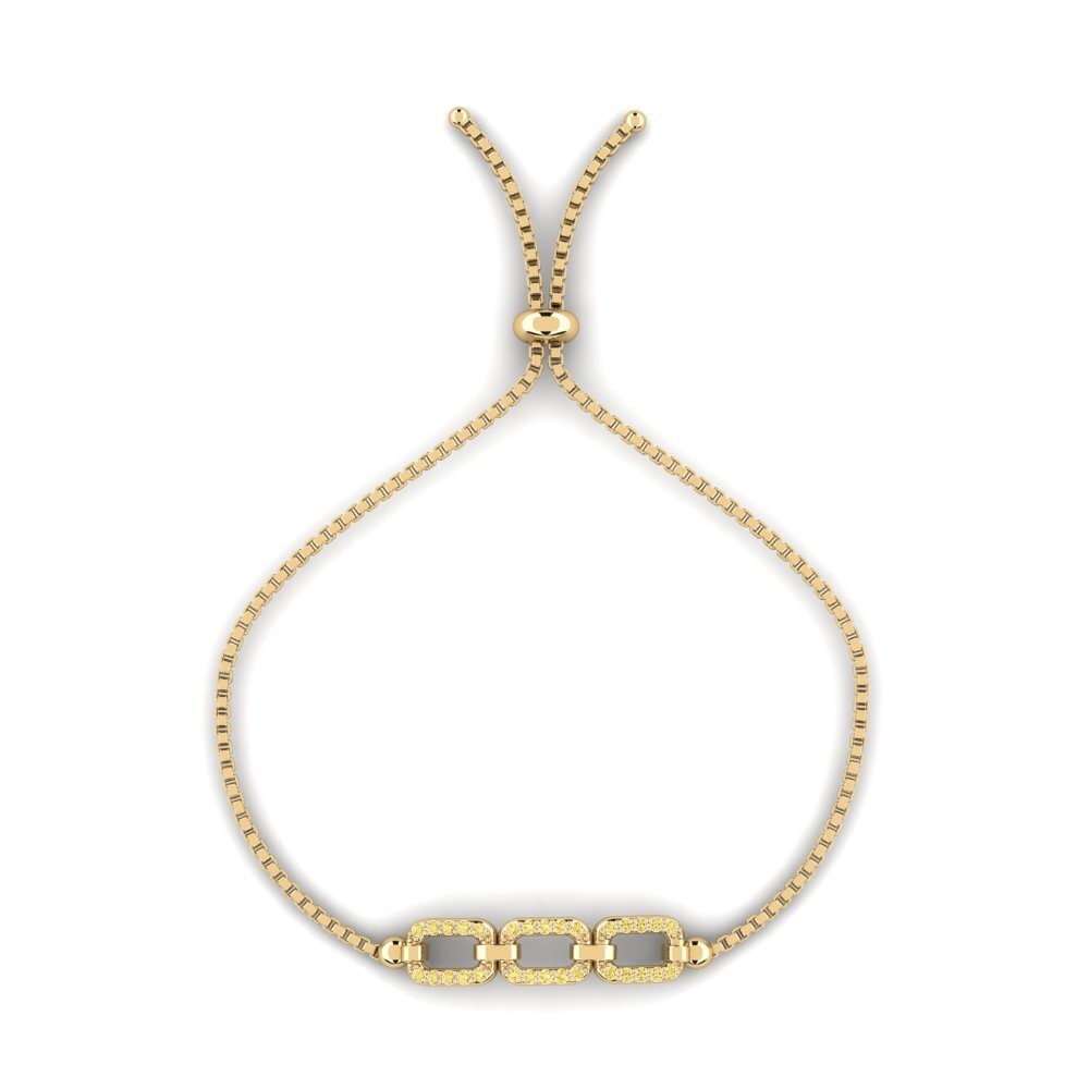 Diamante Amarillo Pulsera de Mujer Dapper