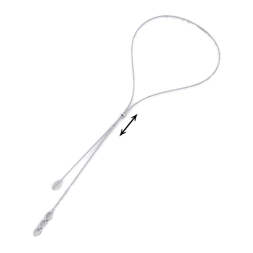 14ct White Gold Women's Necklace Dewr
