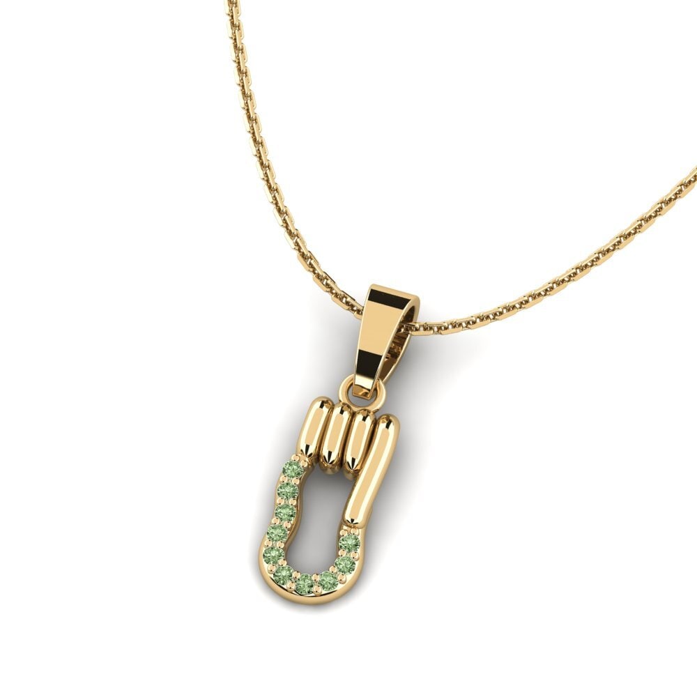 Green Diamond Women's Pendant Ebullience