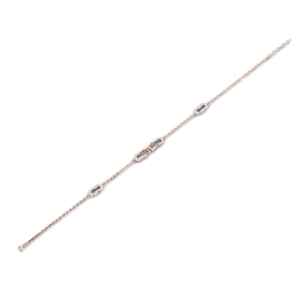 9ct Rose Gold Women's Bracelet Emollient