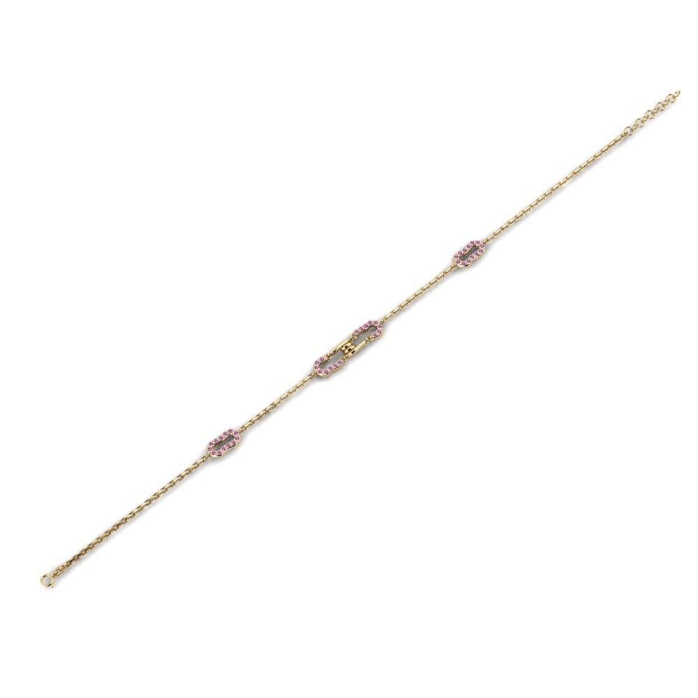 Rhodolite Garnet Women's Bracelet Emollient