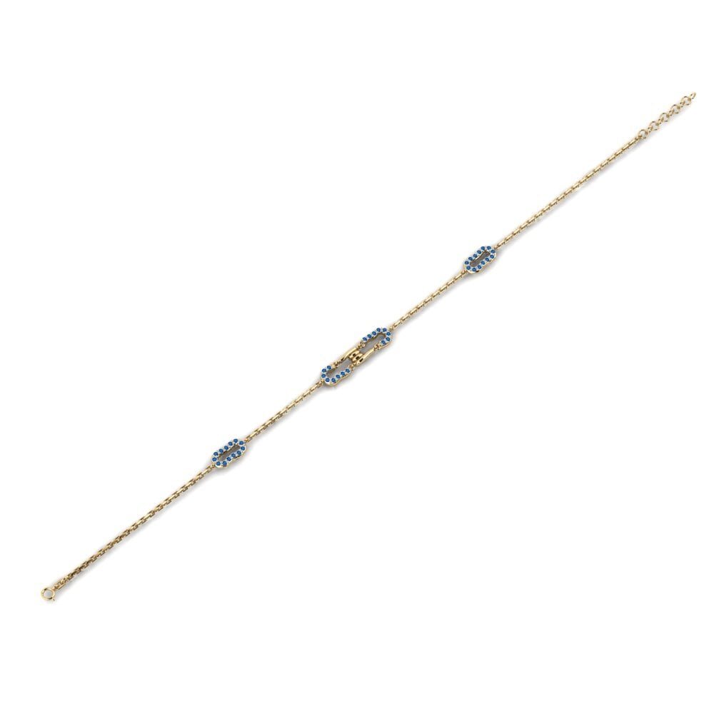 Dark Blue Zirconia Women's Bracelet Emollient