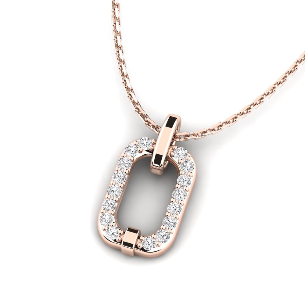 9ct Rose Gold Women's Pendant Ertegi