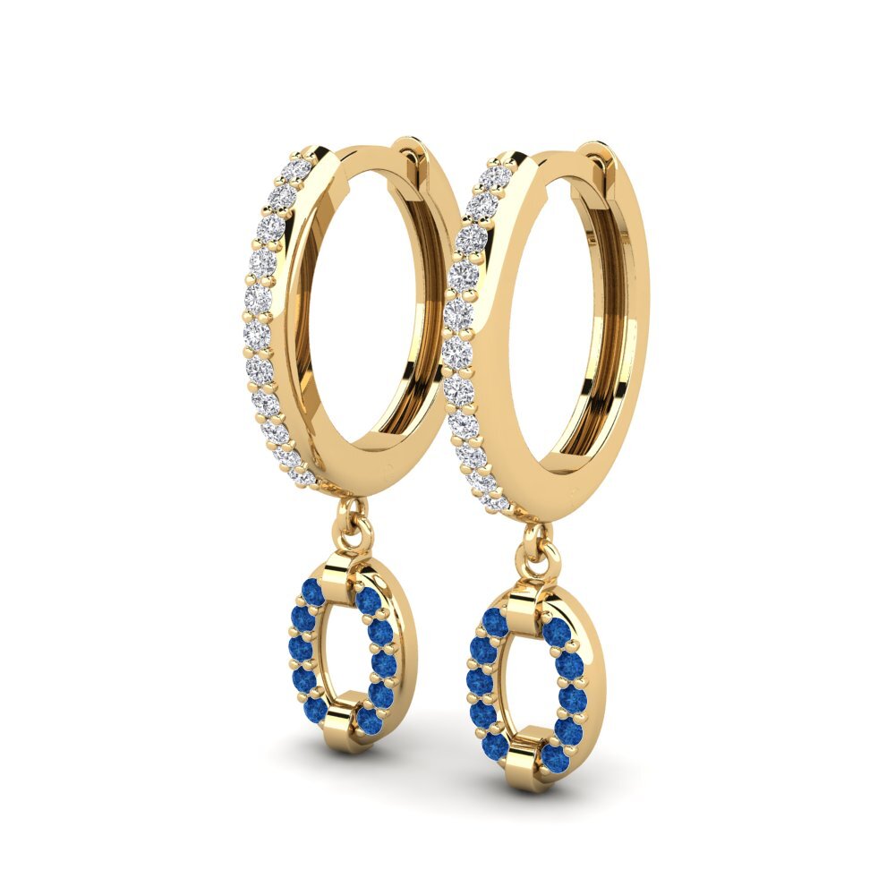 sapphire-zirconia ต่างหู Feja