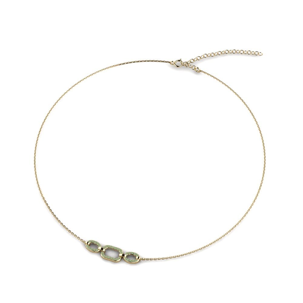 Green Diamond Women's Choker Necklace Geesinimo