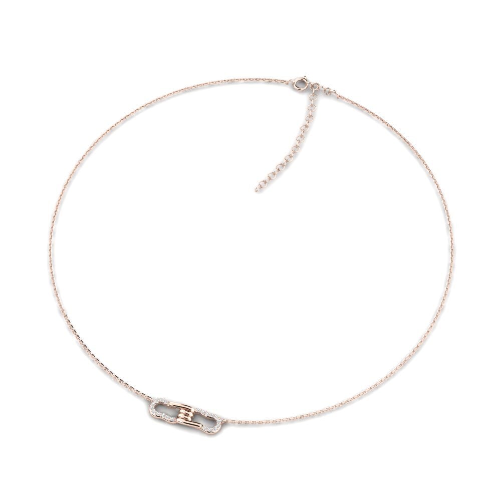 9ct Rose Gold Women's Choker Necklace Gossamer