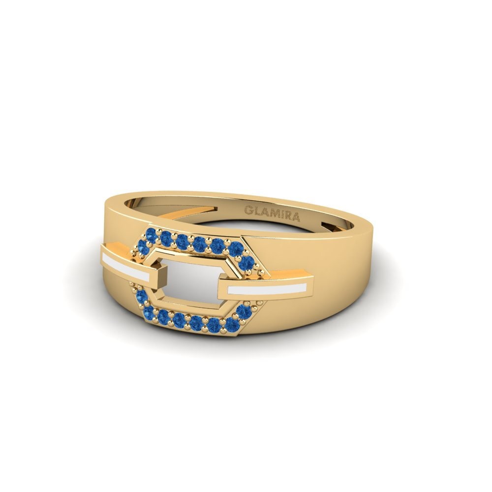Dark Blue Zirconia Ring Hetre