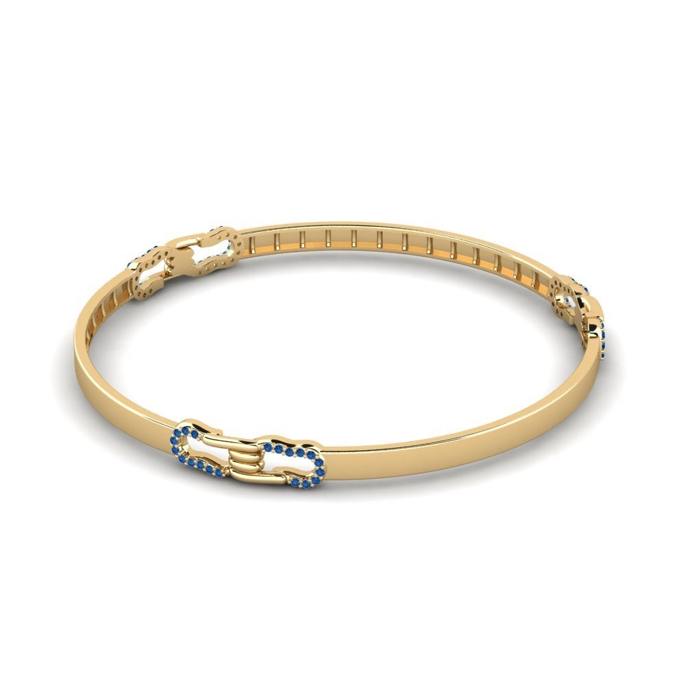 Dark Blue Zirconia Women's Bangle Imbroglio
