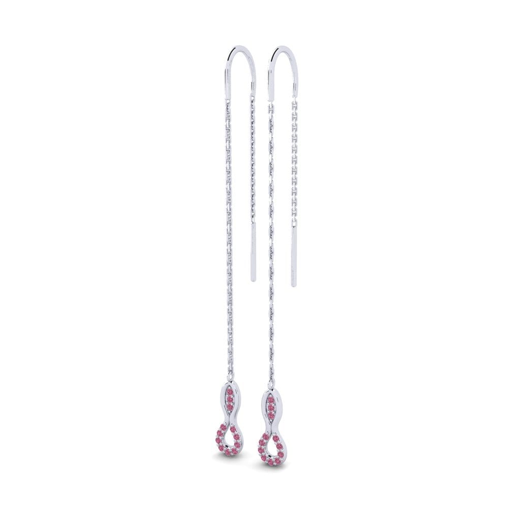 Plata 925 Granate Rhodolite Pendiente de mujer Kantana