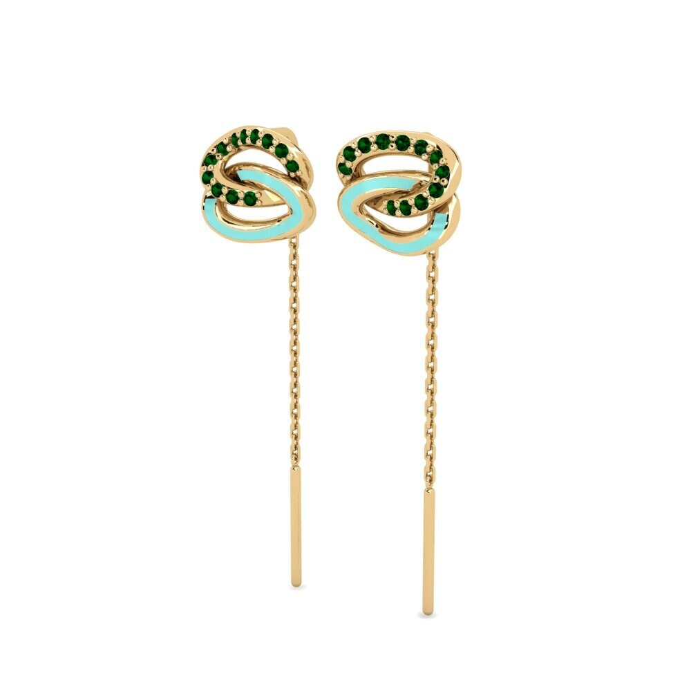 Circonita Verde Pendiente de mujer Kitaen