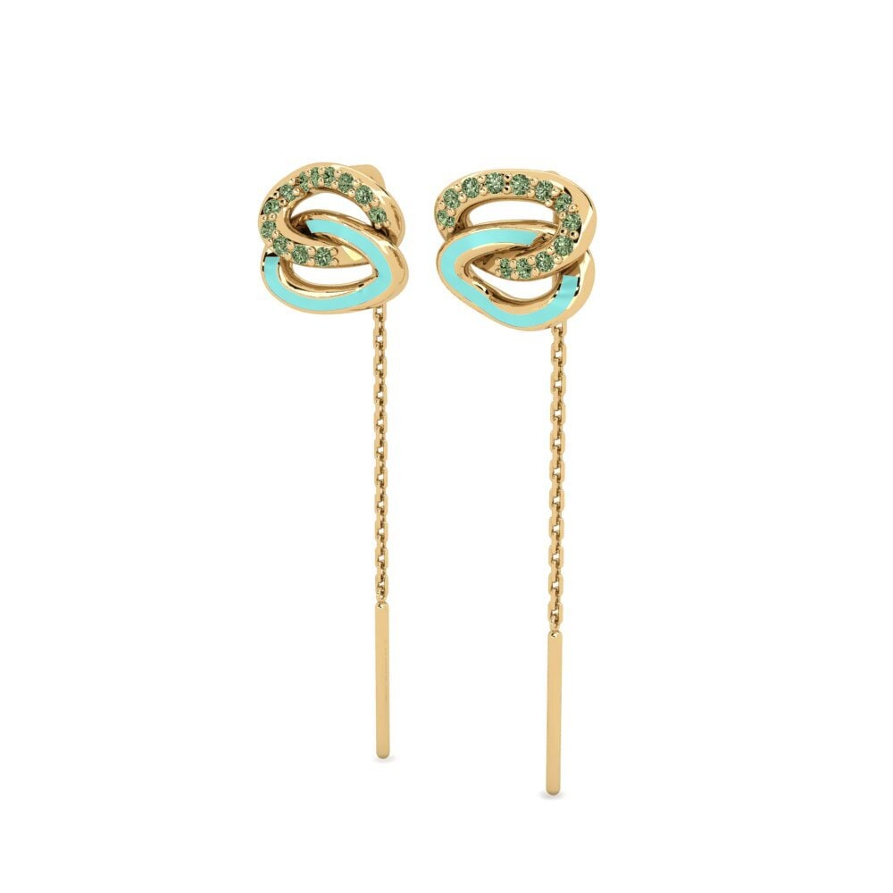 Diamante Verde Pendiente de mujer Kitaen