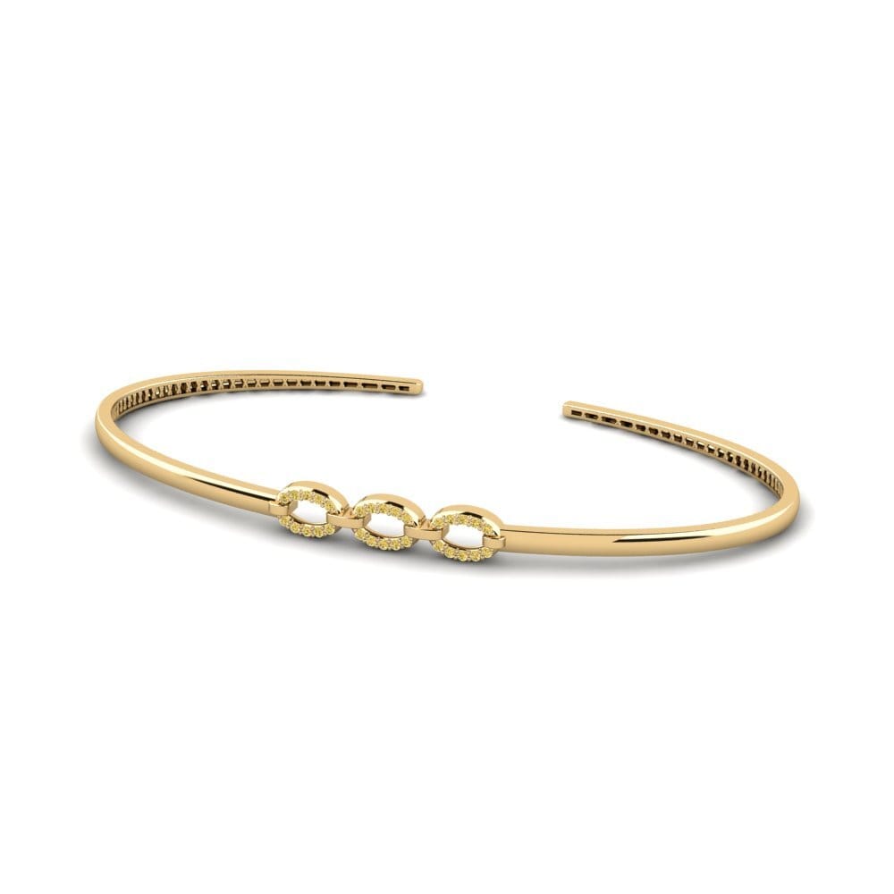 Diamante Amarillo Pulsera de palma Matapang