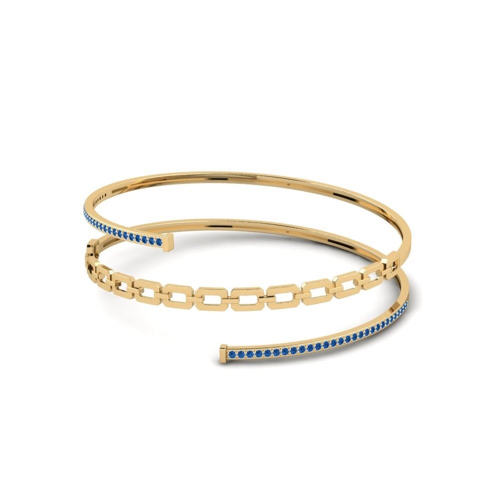 Dark Blue Zirconia Women's Bangle Mirakel