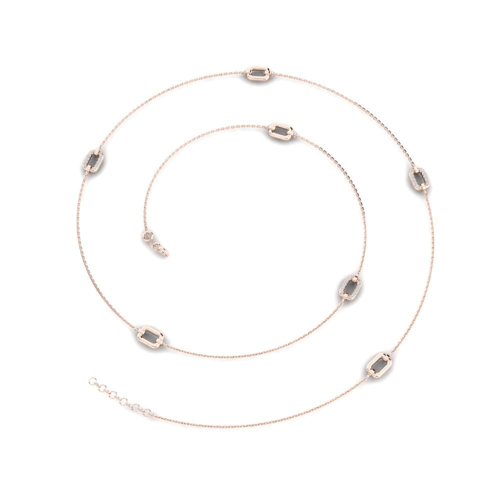 9ct Rose Gold Women's Necklace Modig