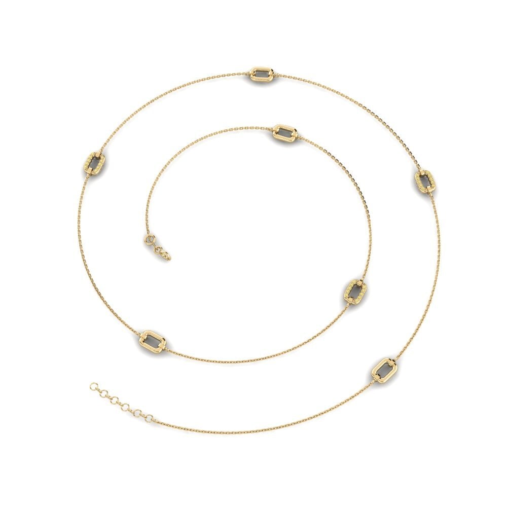 Diamante Amarillo Collar de Mujer Modig