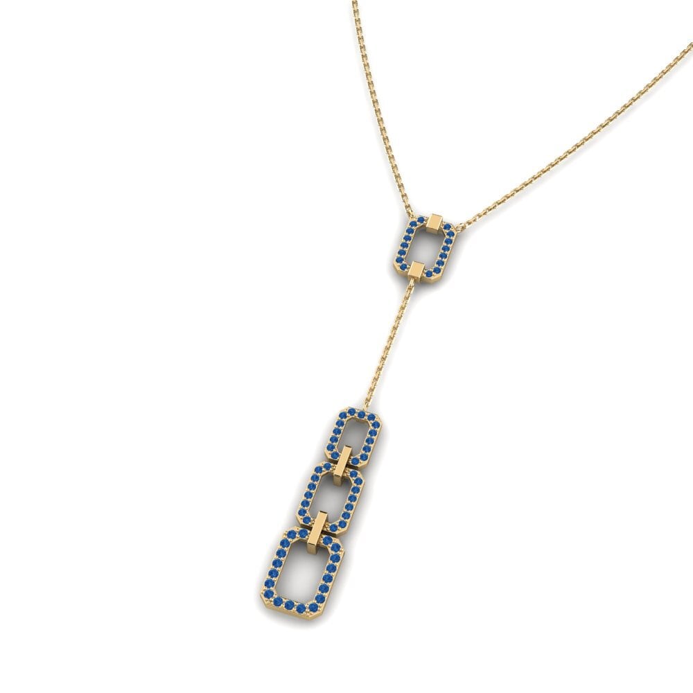 Dark Blue Zirconia Women's Necklace Pamoja