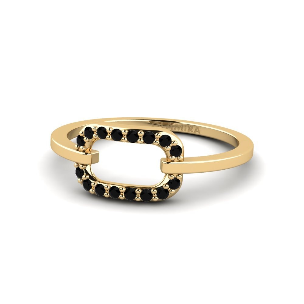 Black Onyx Stackable Ring Sapnis