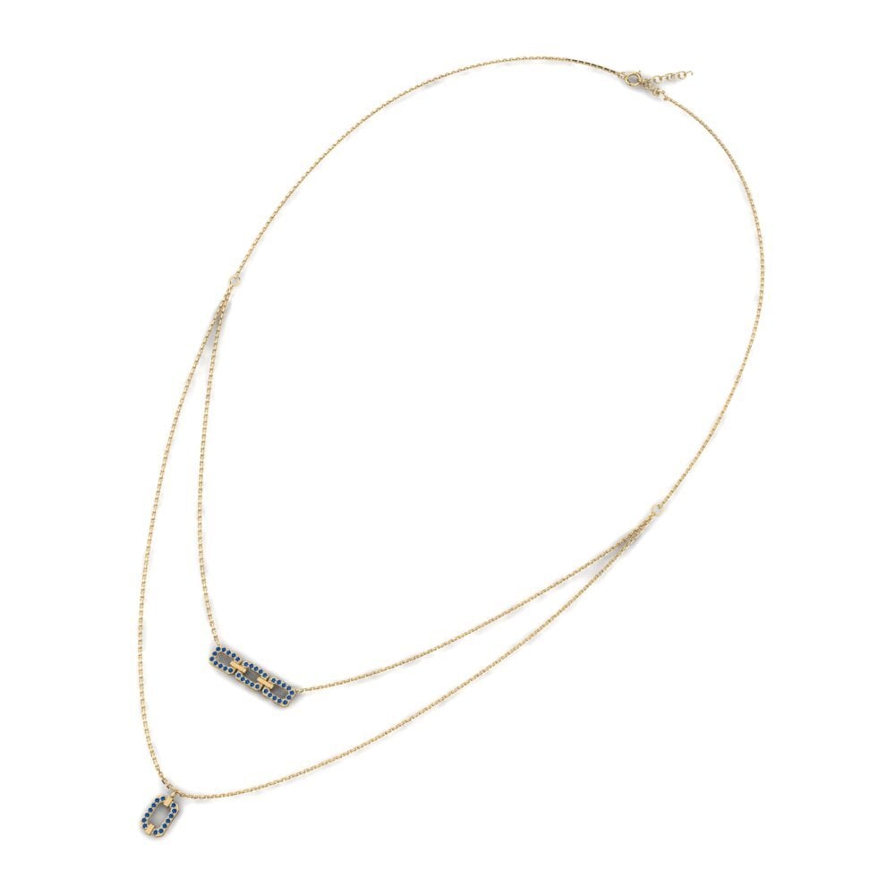 Dark Blue Zirconia Women's Necklace Silau