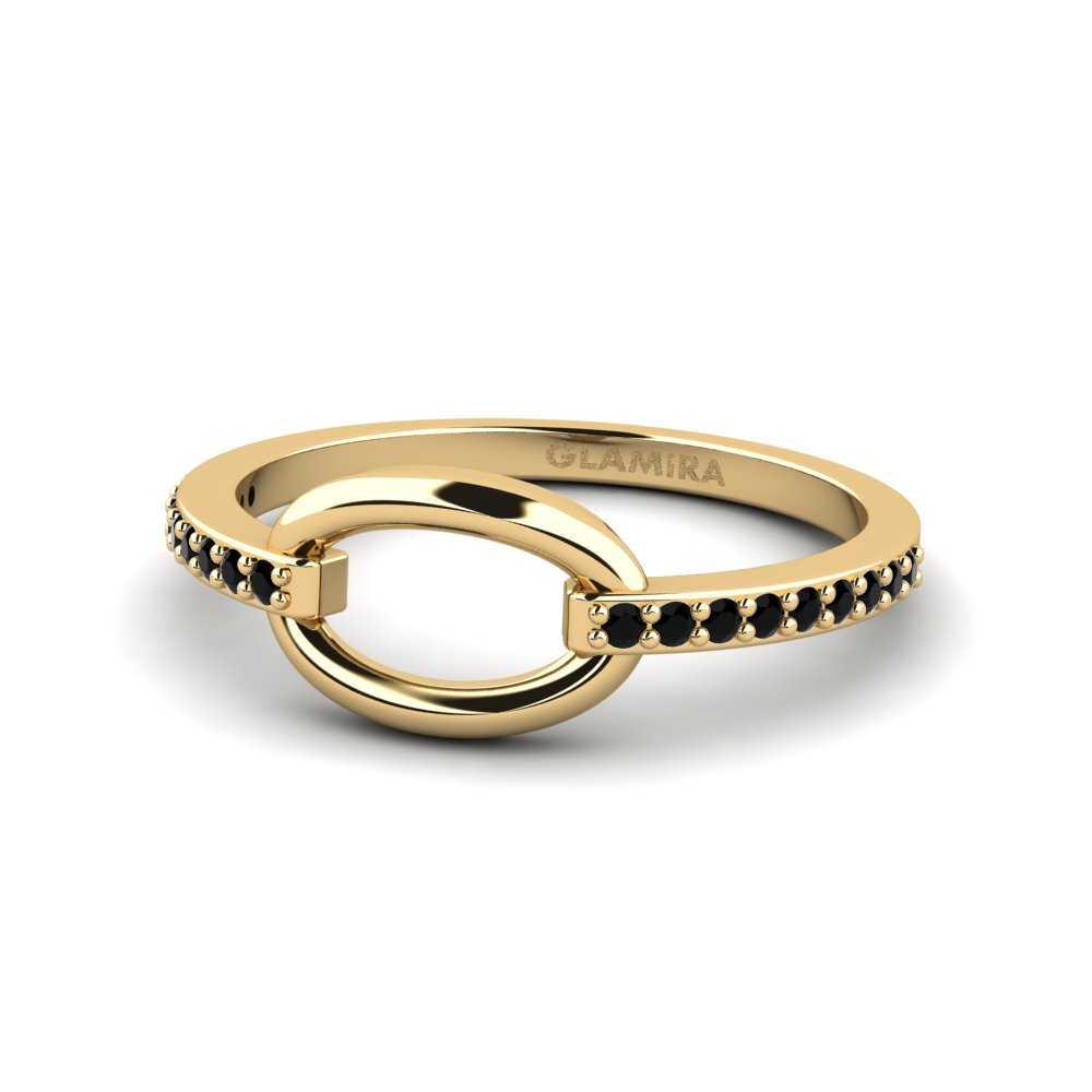 Black Onyx Stackable Ring Smita