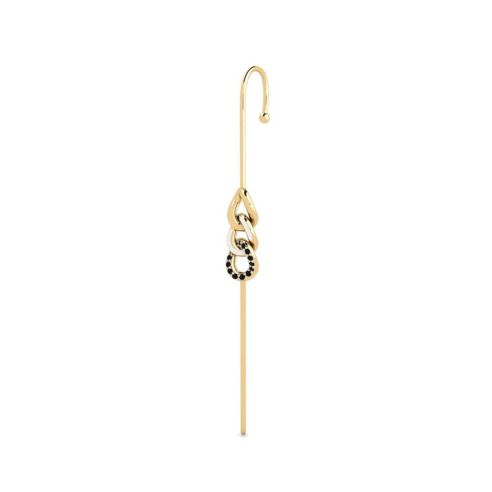 Onice Nero Piercing all'orecchio Tingnan