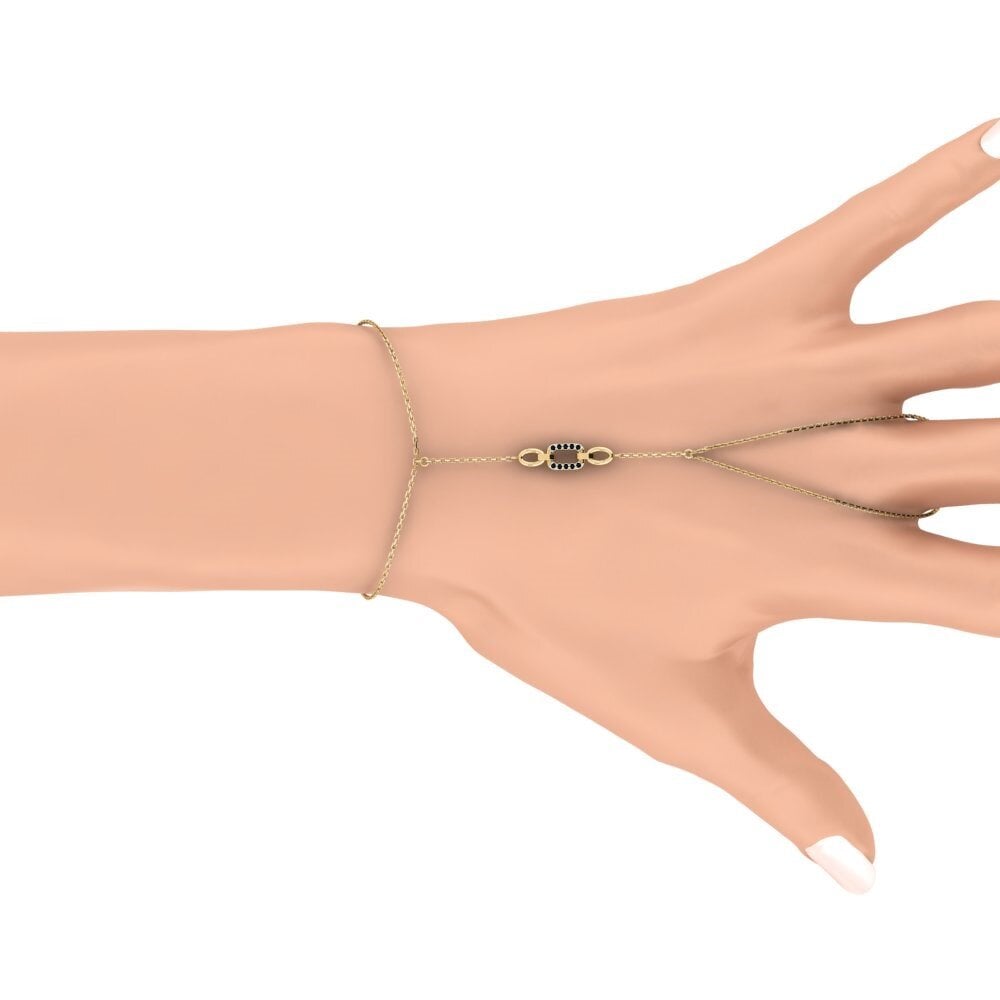 Black Onyx Finger Bracelet Urhea