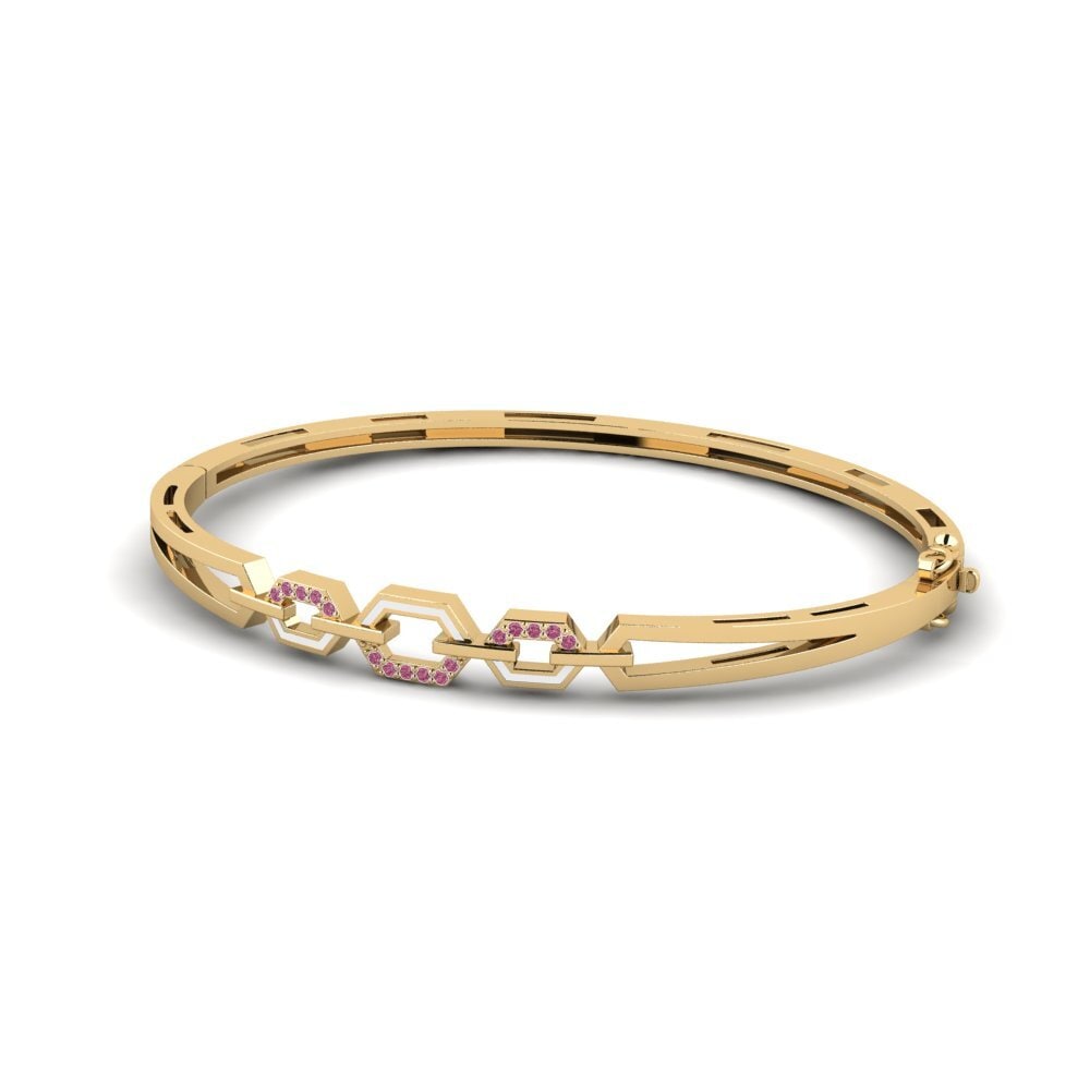 Rhodolite Garnet Women's Bangle Vanilla
