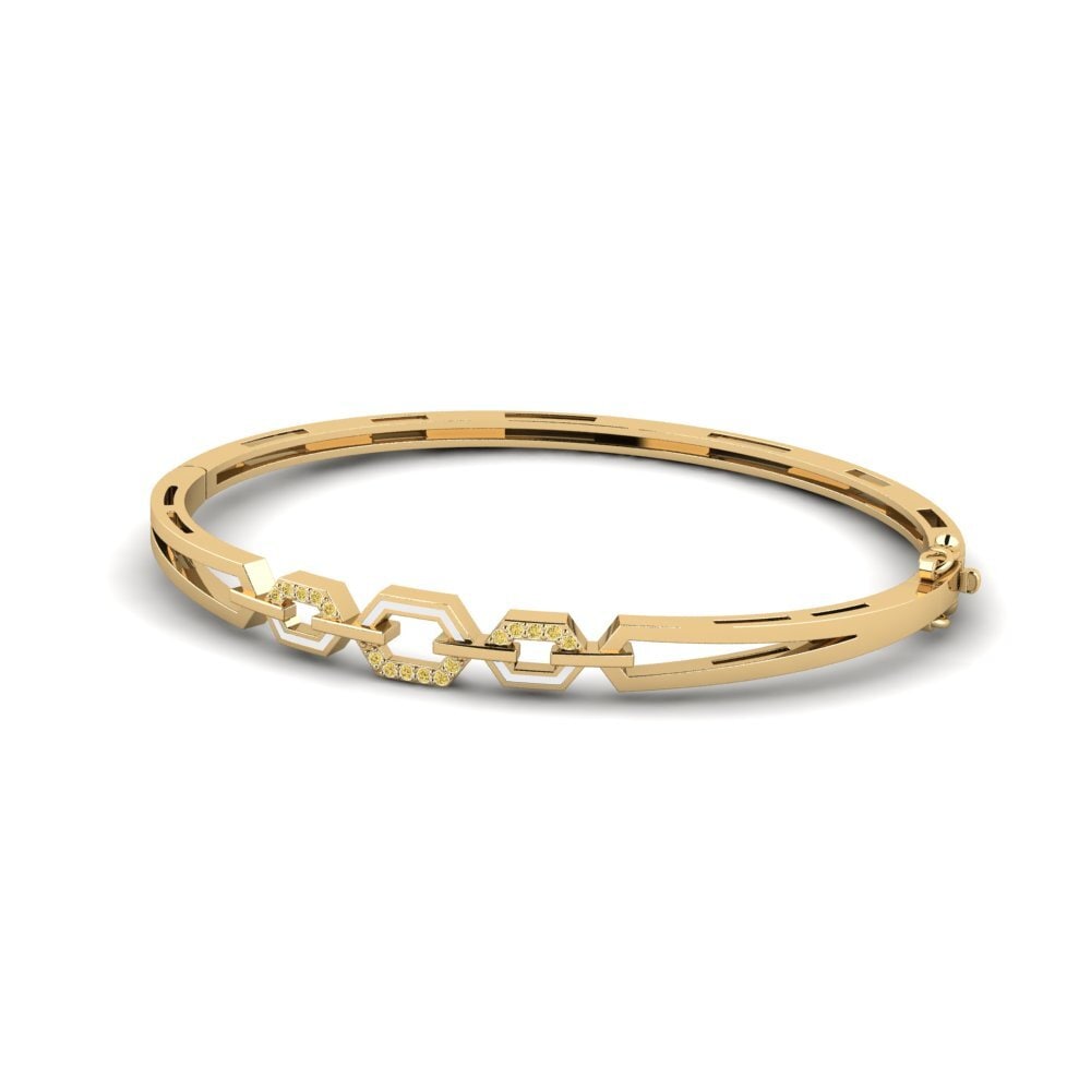 Diamante Amarillo Brazalete de mujer Vanilla