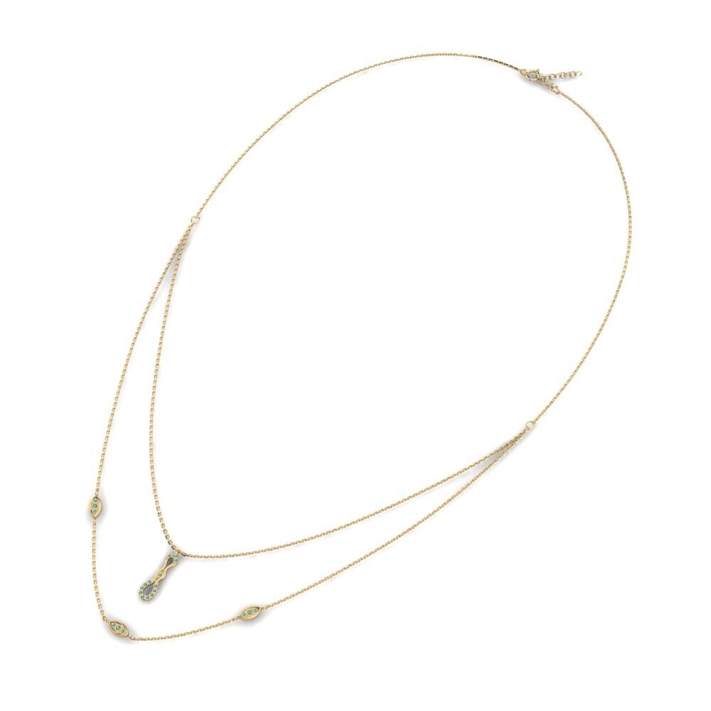 Green Diamond Women's Necklace Verenag