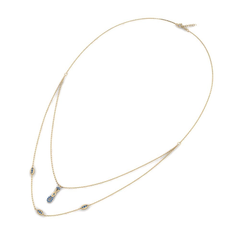 Dark Blue Zirconia Women's Necklace Verenag