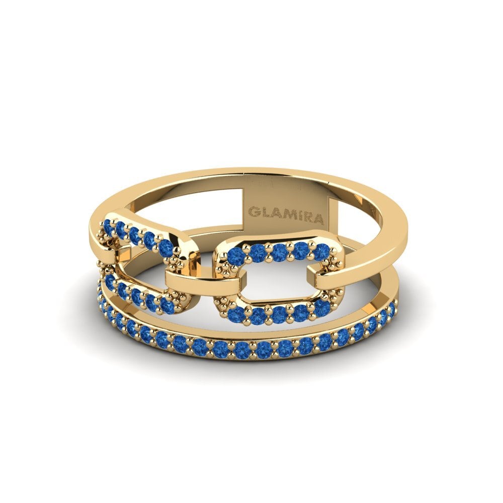 Dark Blue Zirconia Ring Zmysel