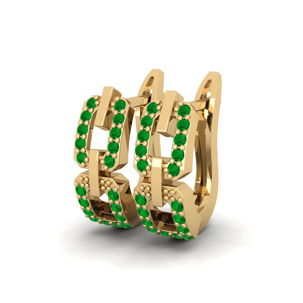 Émeraude Boucle d'oreille femme Couple