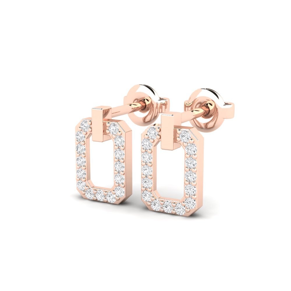 9ct Rose Gold Women's Earring Credu