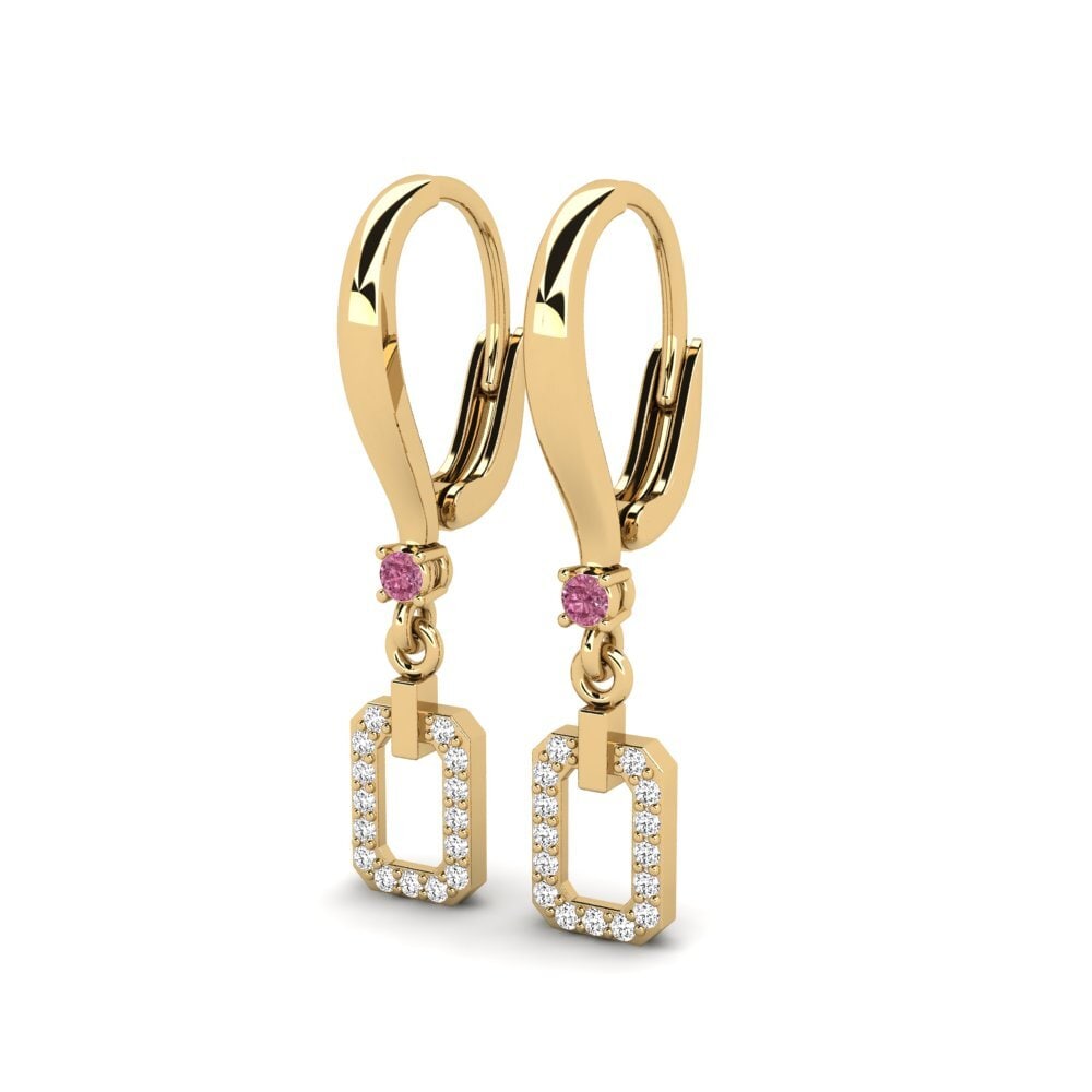 Granate Rhodolite Pendiente de mujer Gaskata