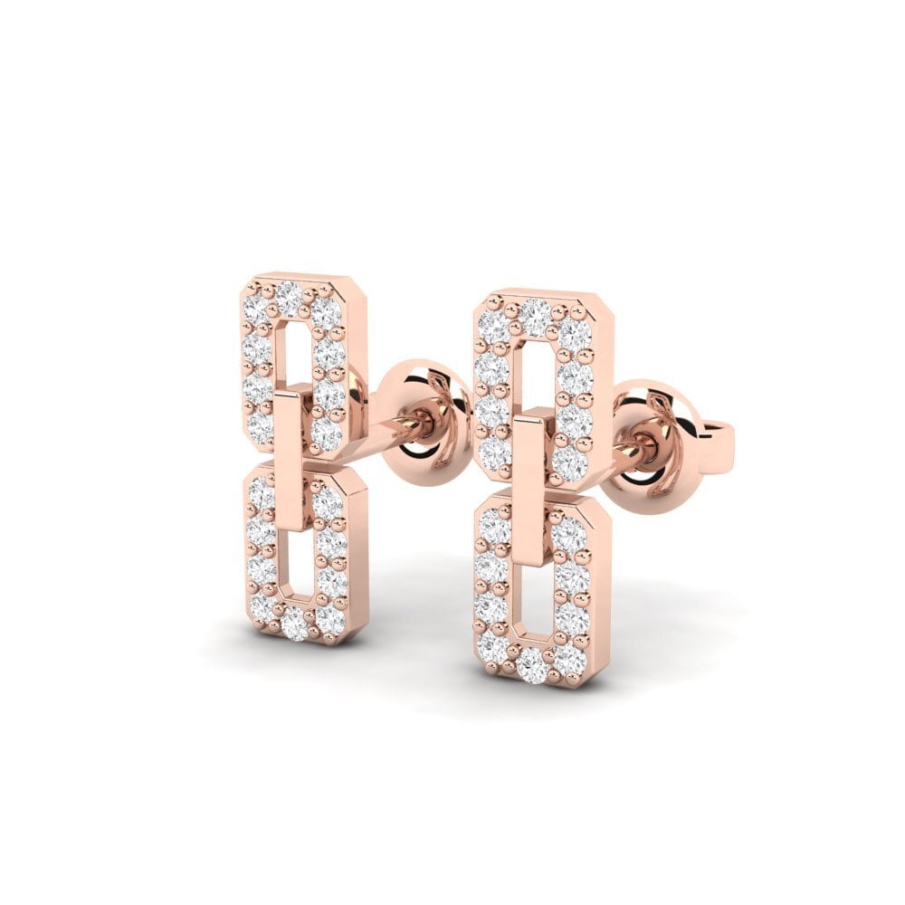 9ct Rose Gold Women's Earring Geloof