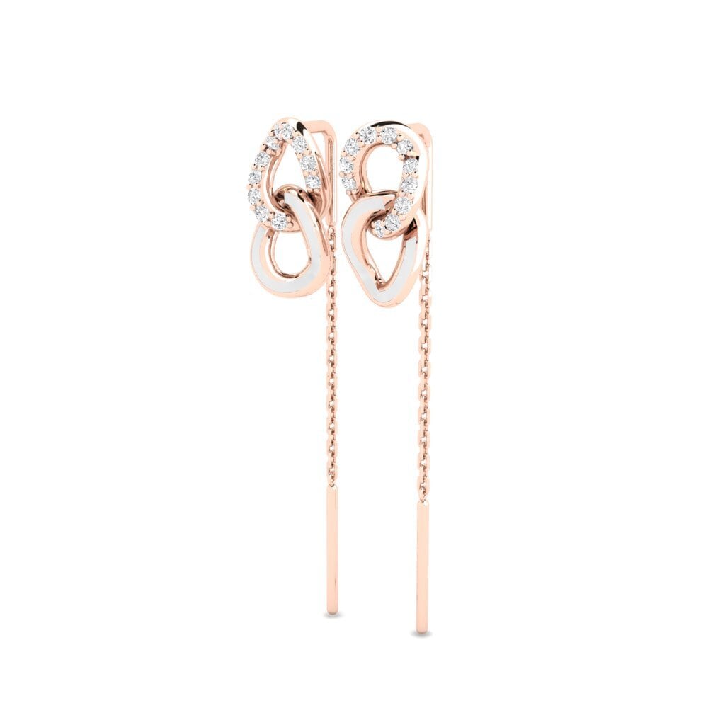 9ct Rose Gold Women's Earring Ikuspegia