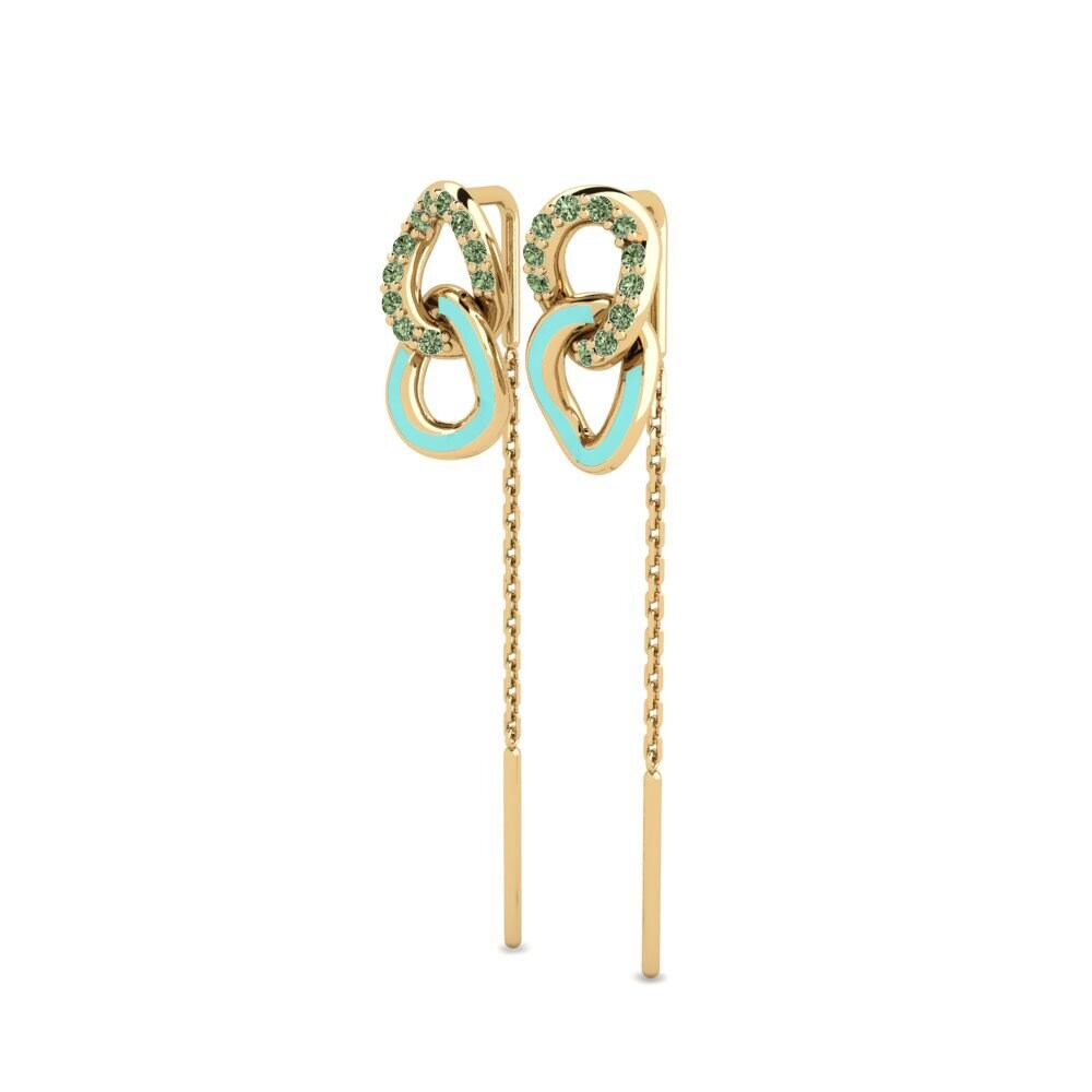Diamante Verde Pendiente de mujer Ikuspegia
