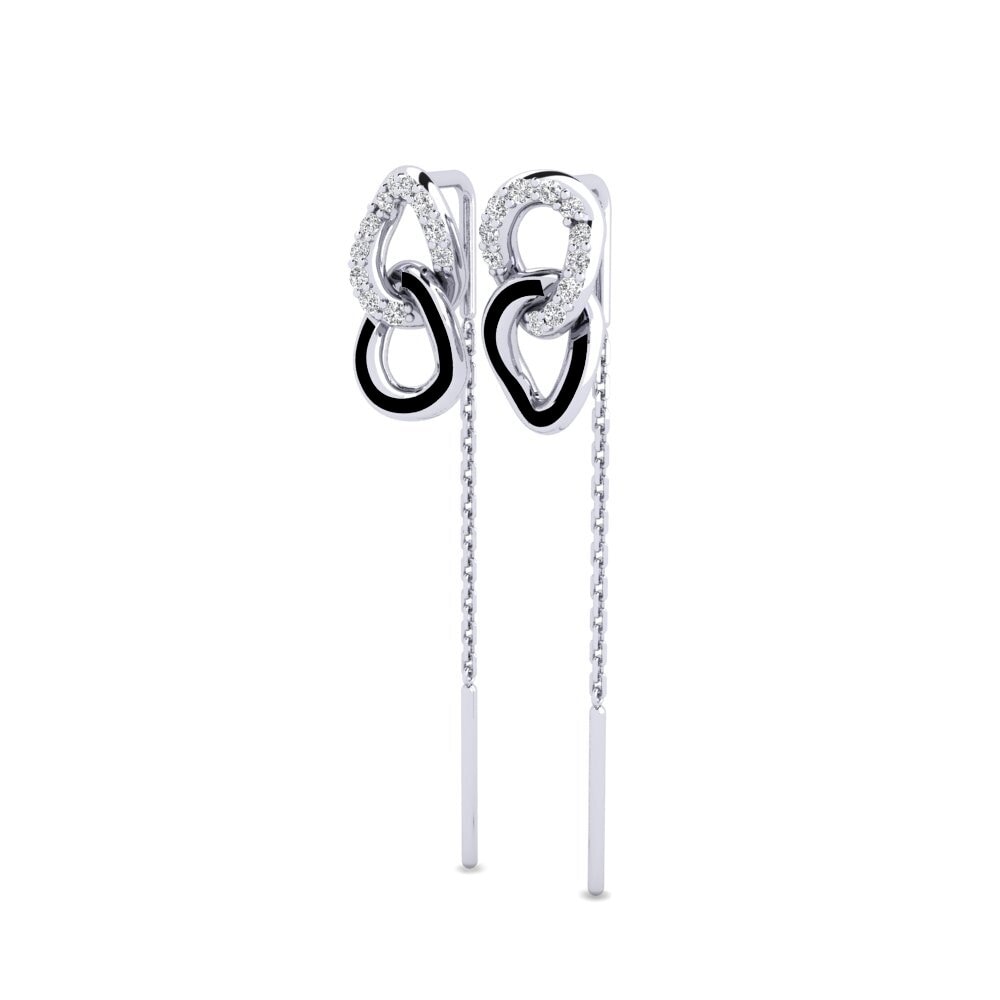 14K White Gold Earring Ikuspegia