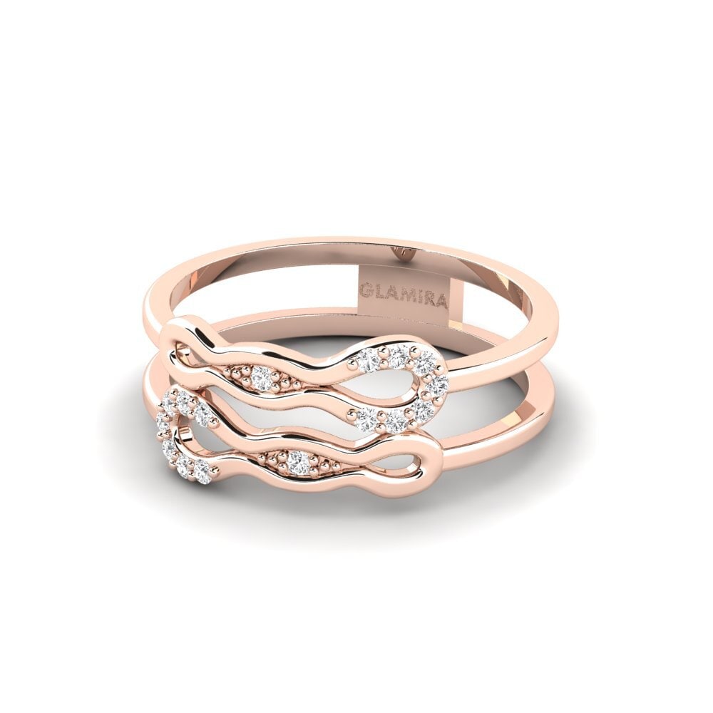 9ct Rose Gold Ring Indimuki