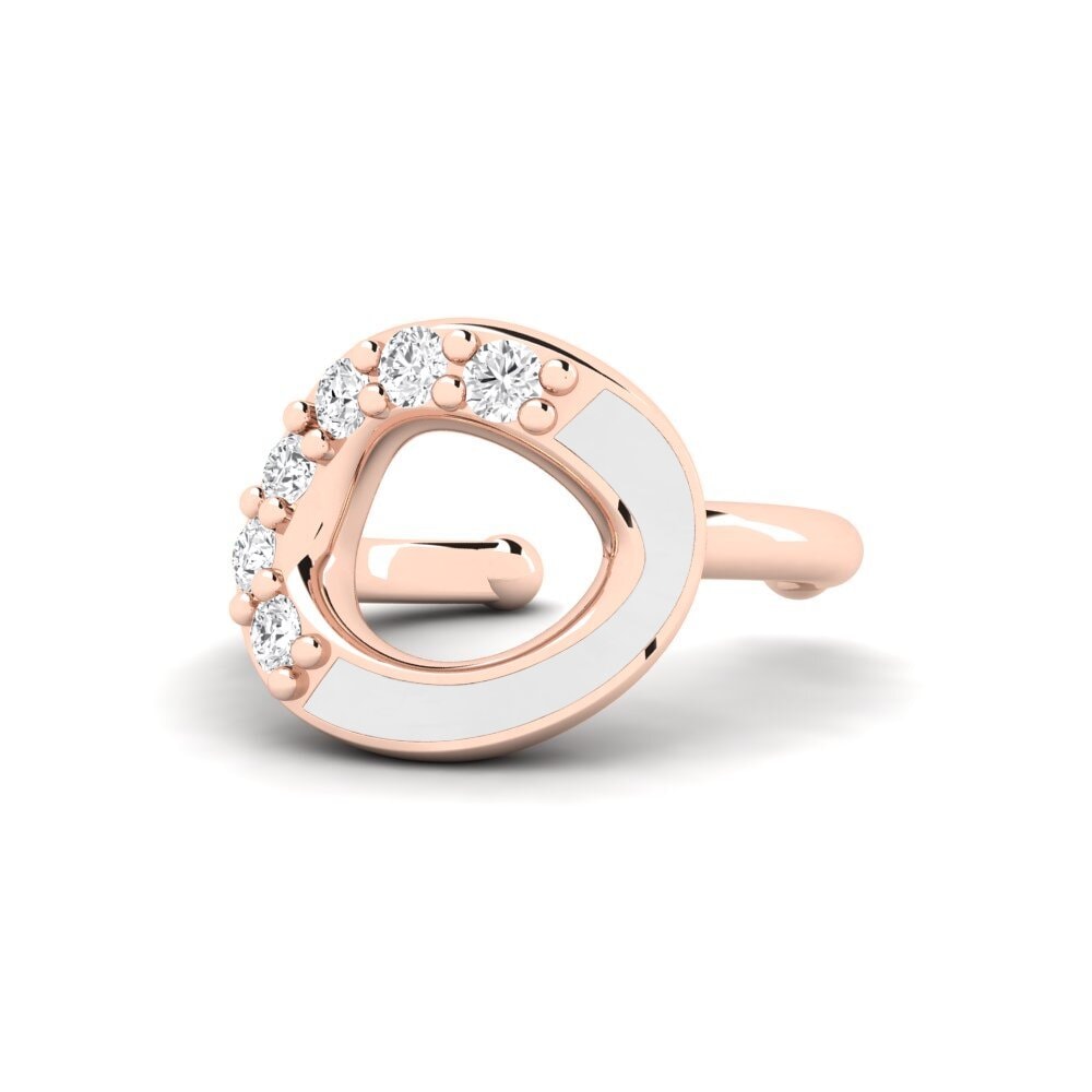 9ct Rose Gold Women's Earring Mokano