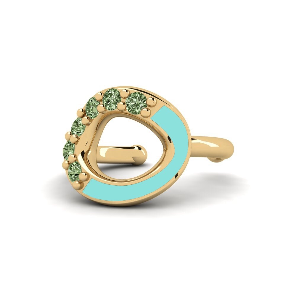 Diamante Verde Pendiente de mujer Mokano
