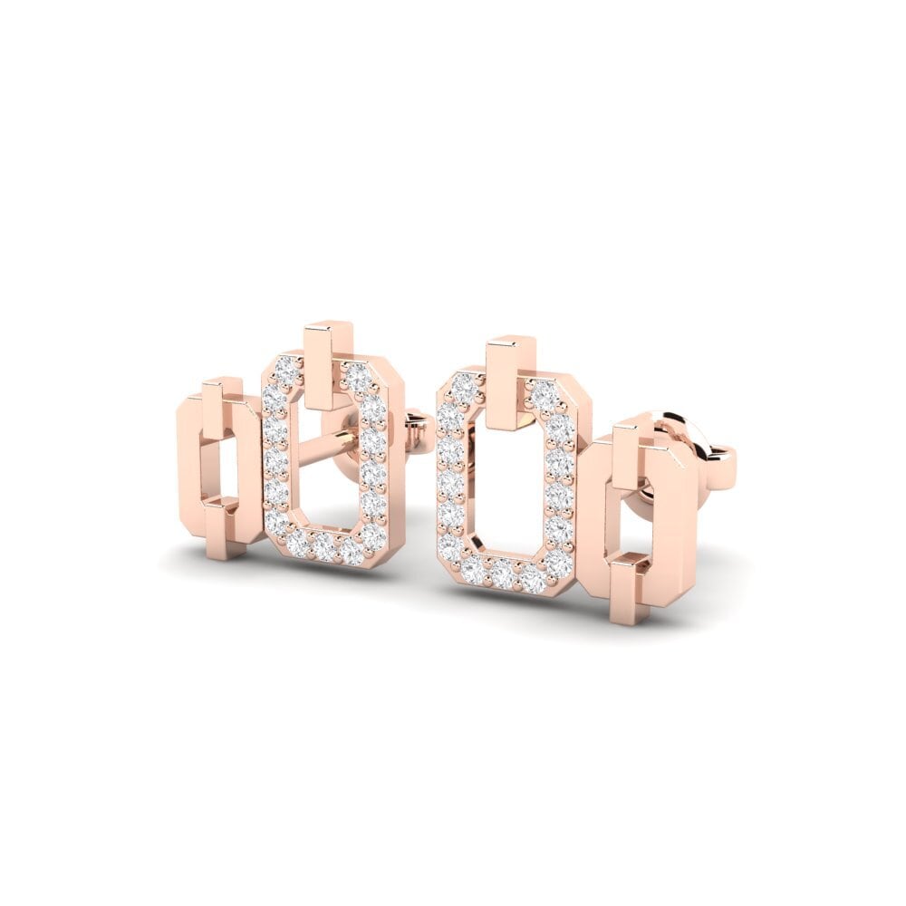 9ct Rose Gold Women's Earring Pamodzi