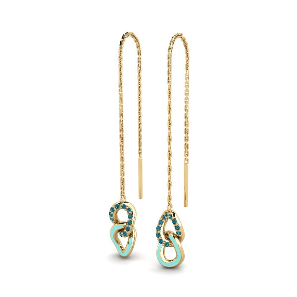 Diamante Azul Pendiente de mujer Panglantaw