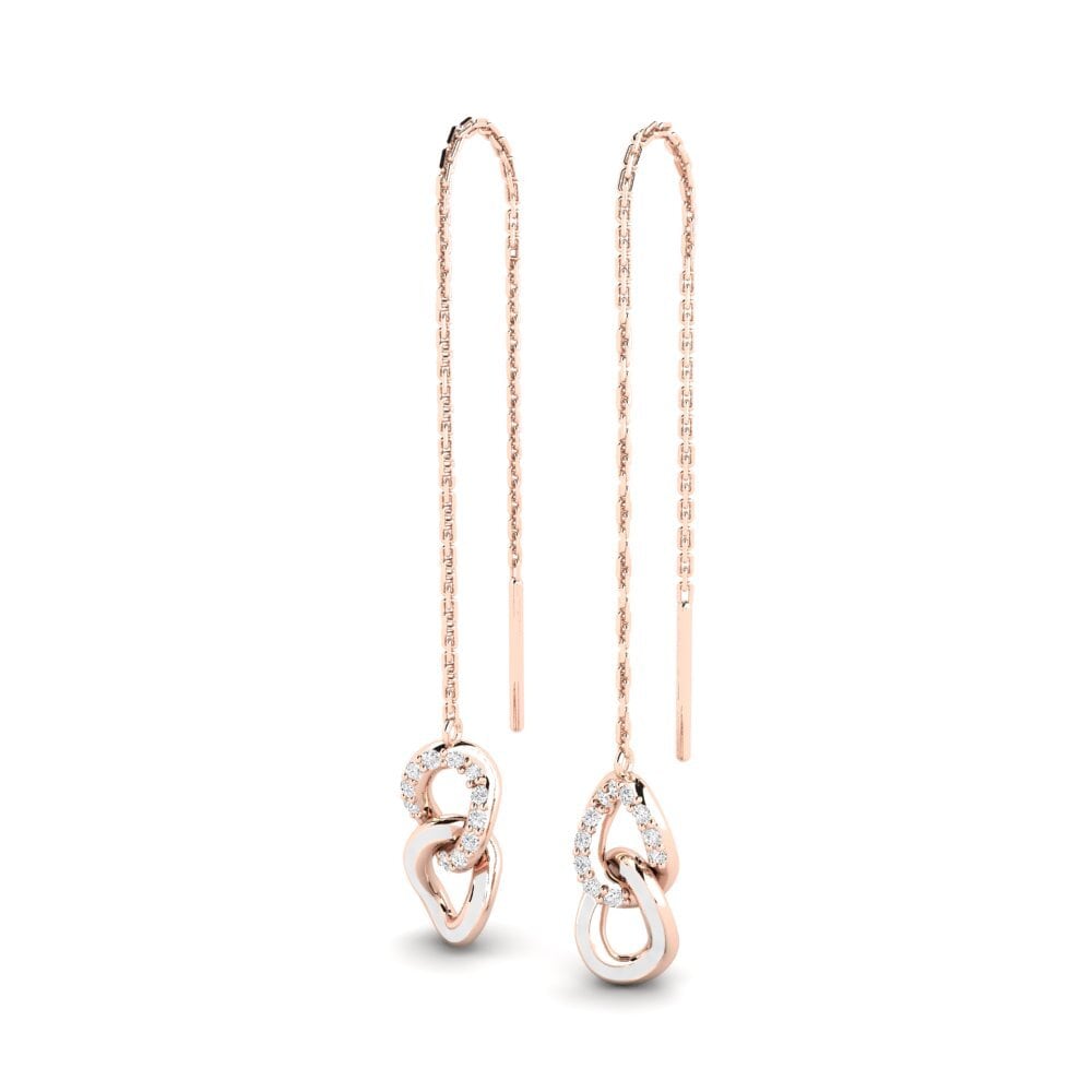 9ct Rose Gold Women's Earring Panglantaw