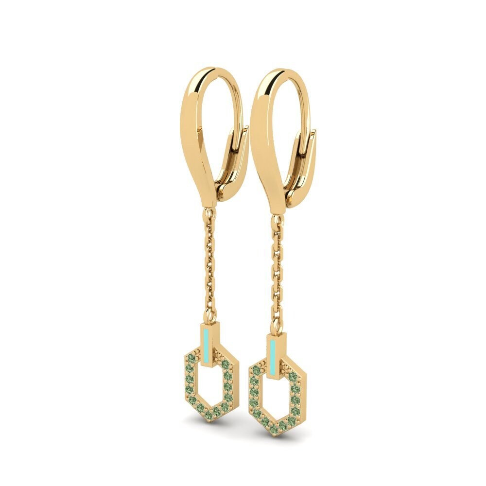Diamante Verde Pendiente de mujer Pinorosso